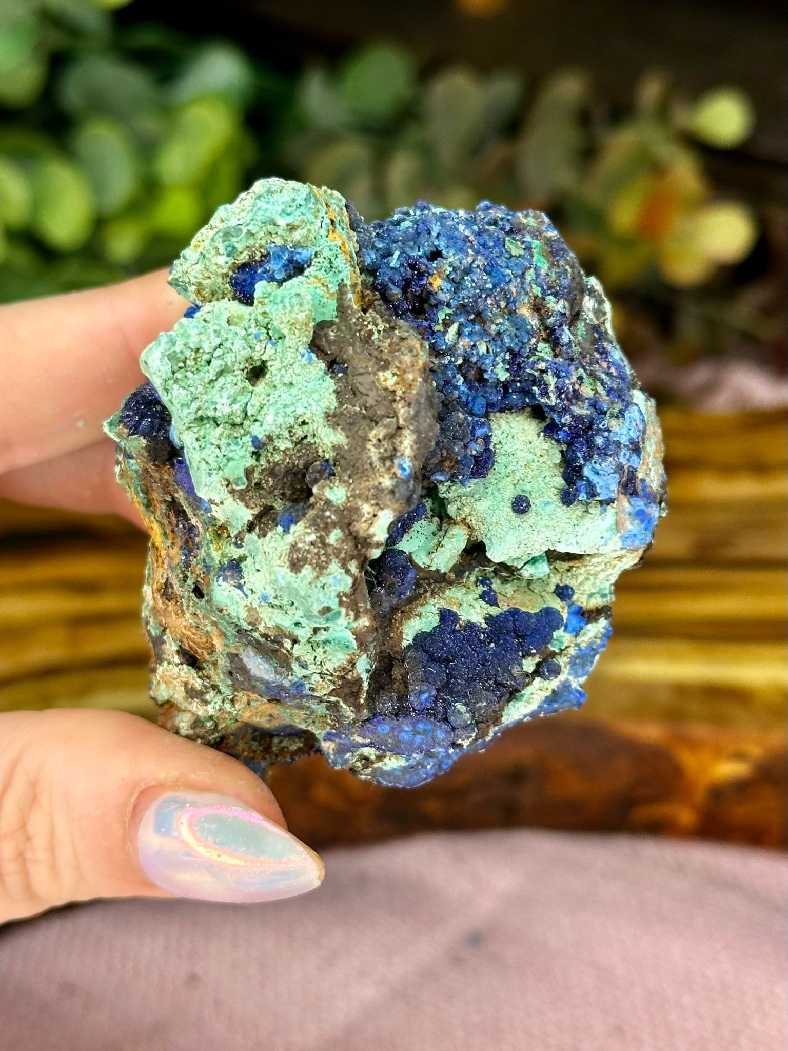 Azurite with Malachite Mineral Specimen #2