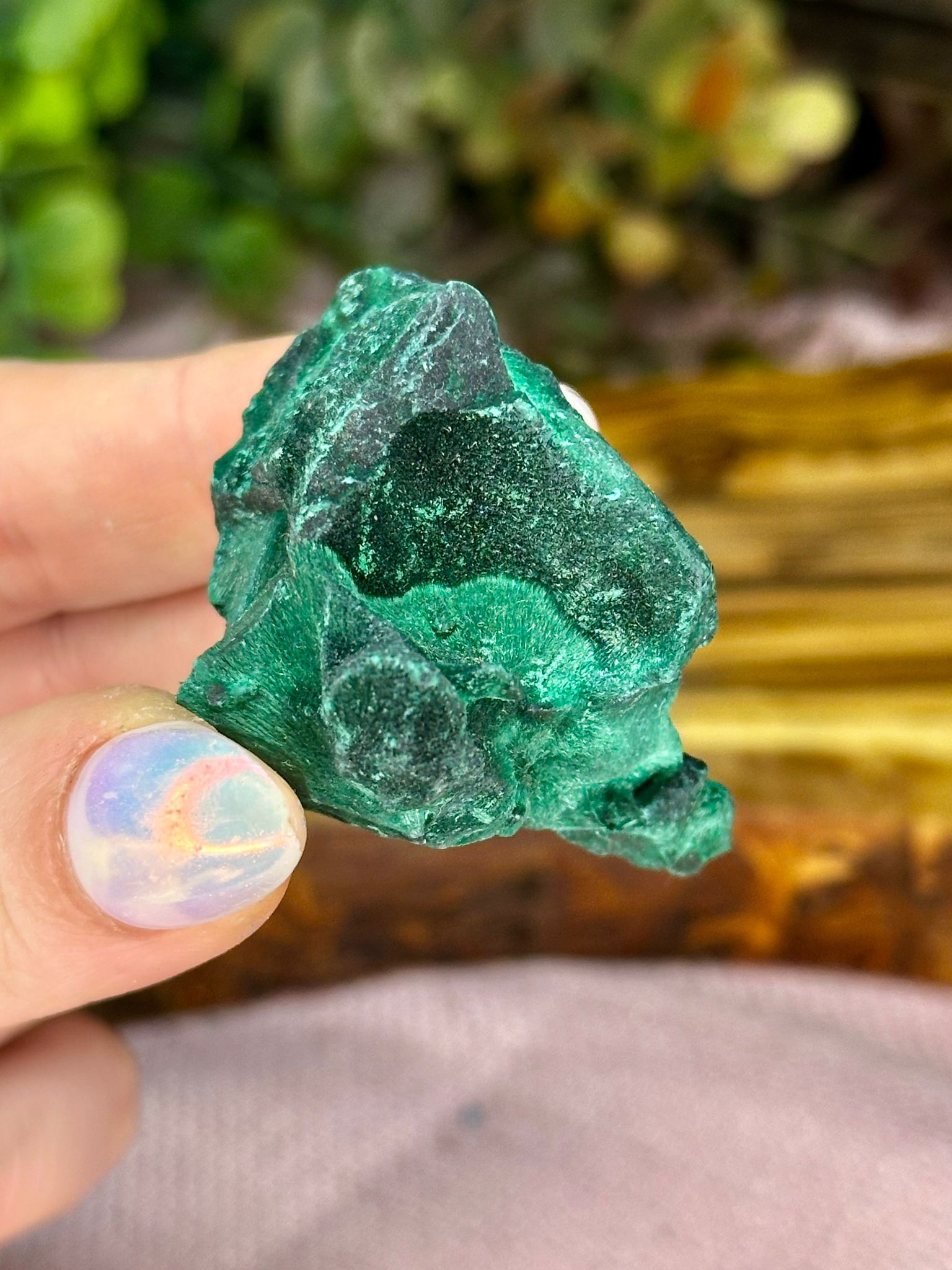 Velvet Malachite Mineral Specimen