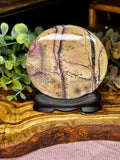 Picture Jasper Landscape Disk on Stand