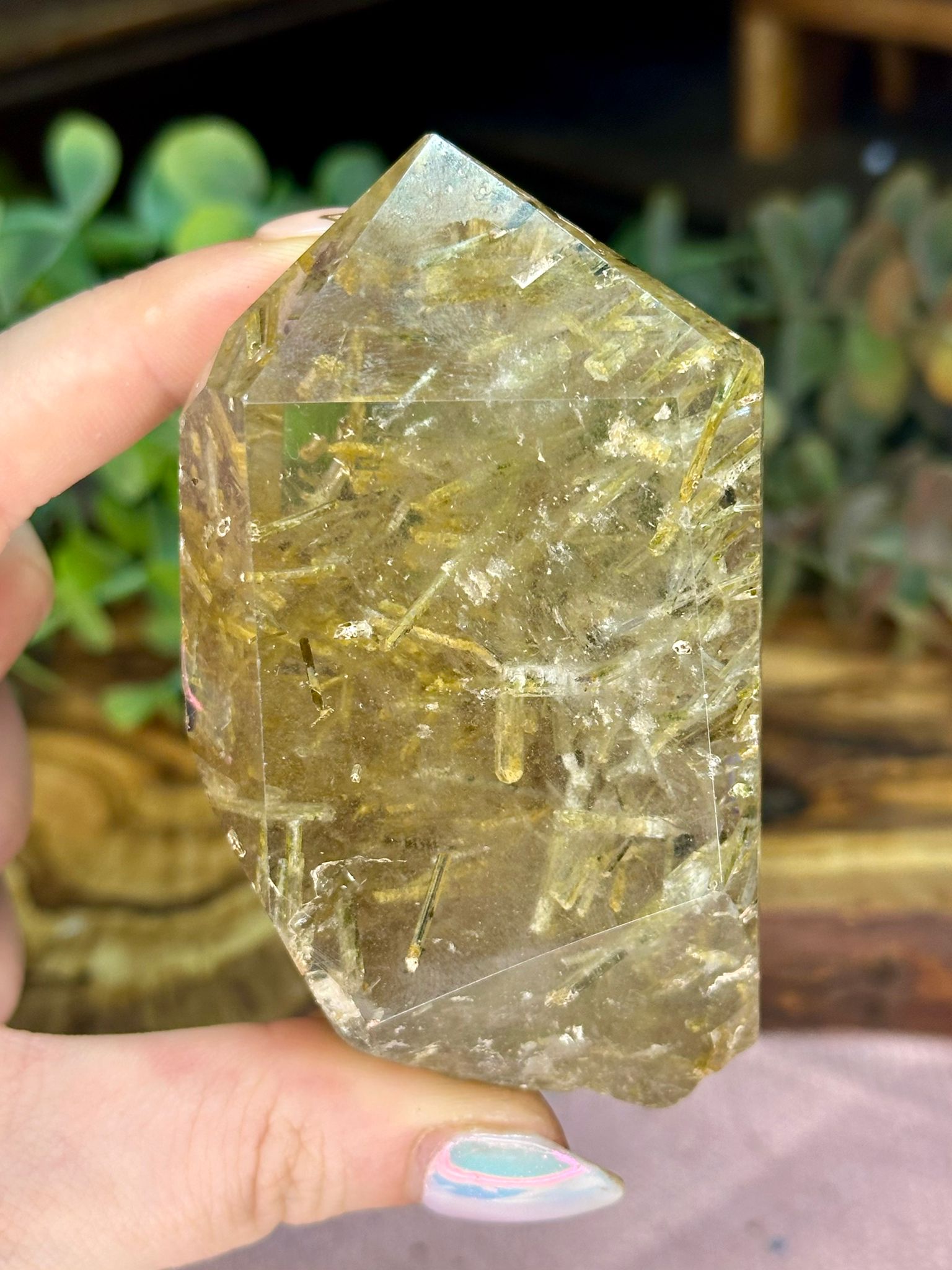 Tourmaline in Quartz Collector Point