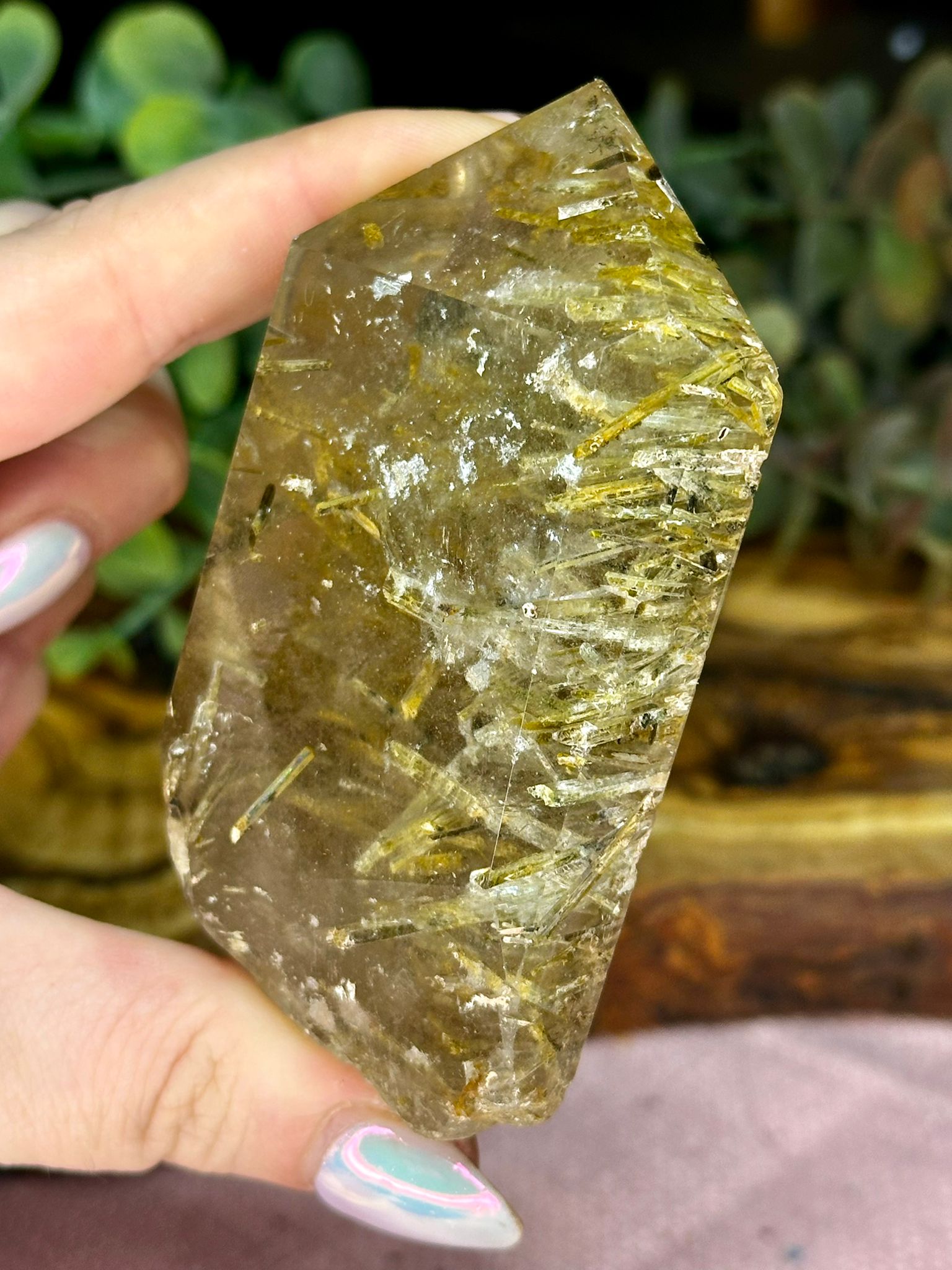Tourmaline in Quartz Collector Point