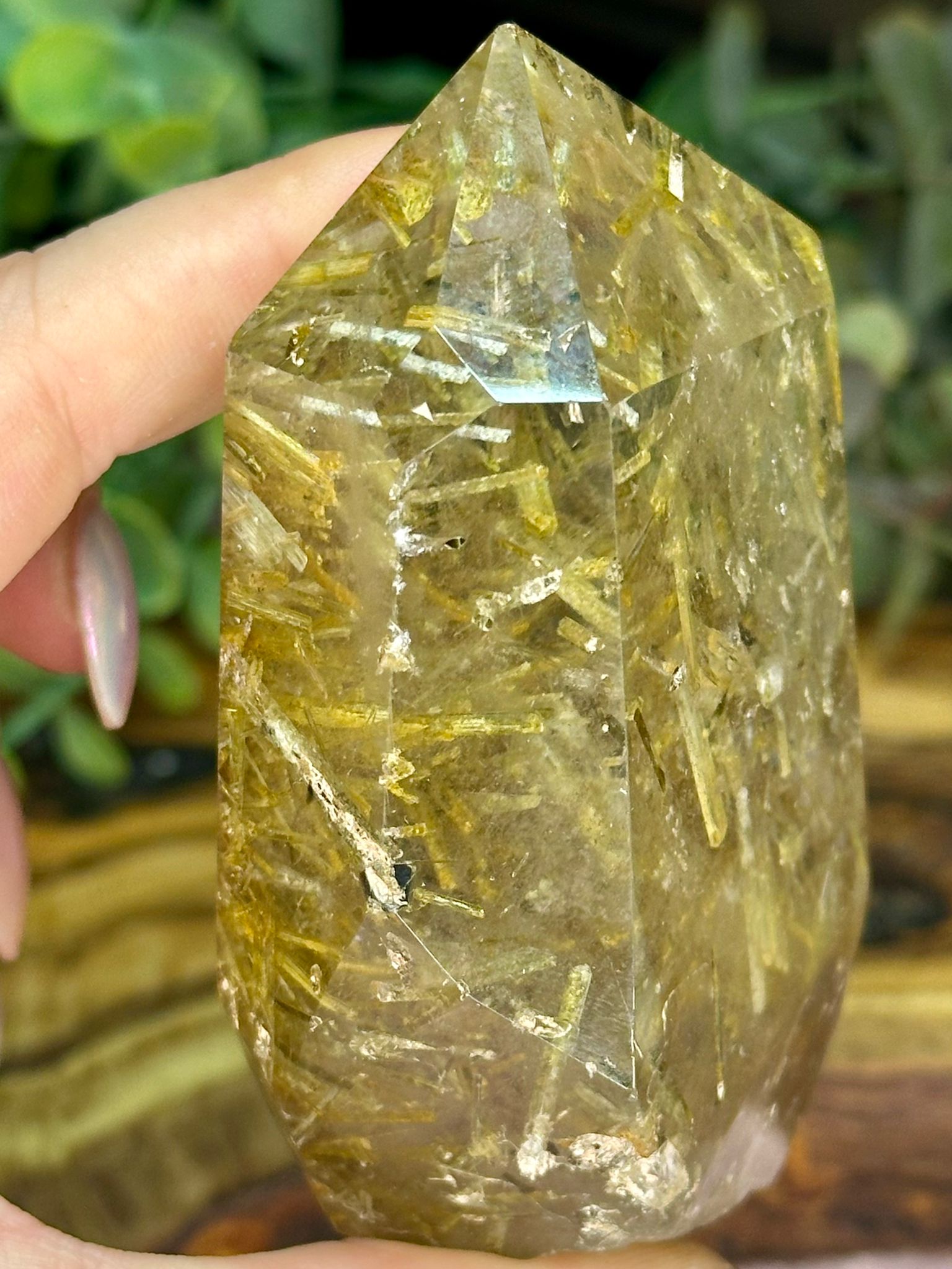 Tourmaline in Quartz Collector Point