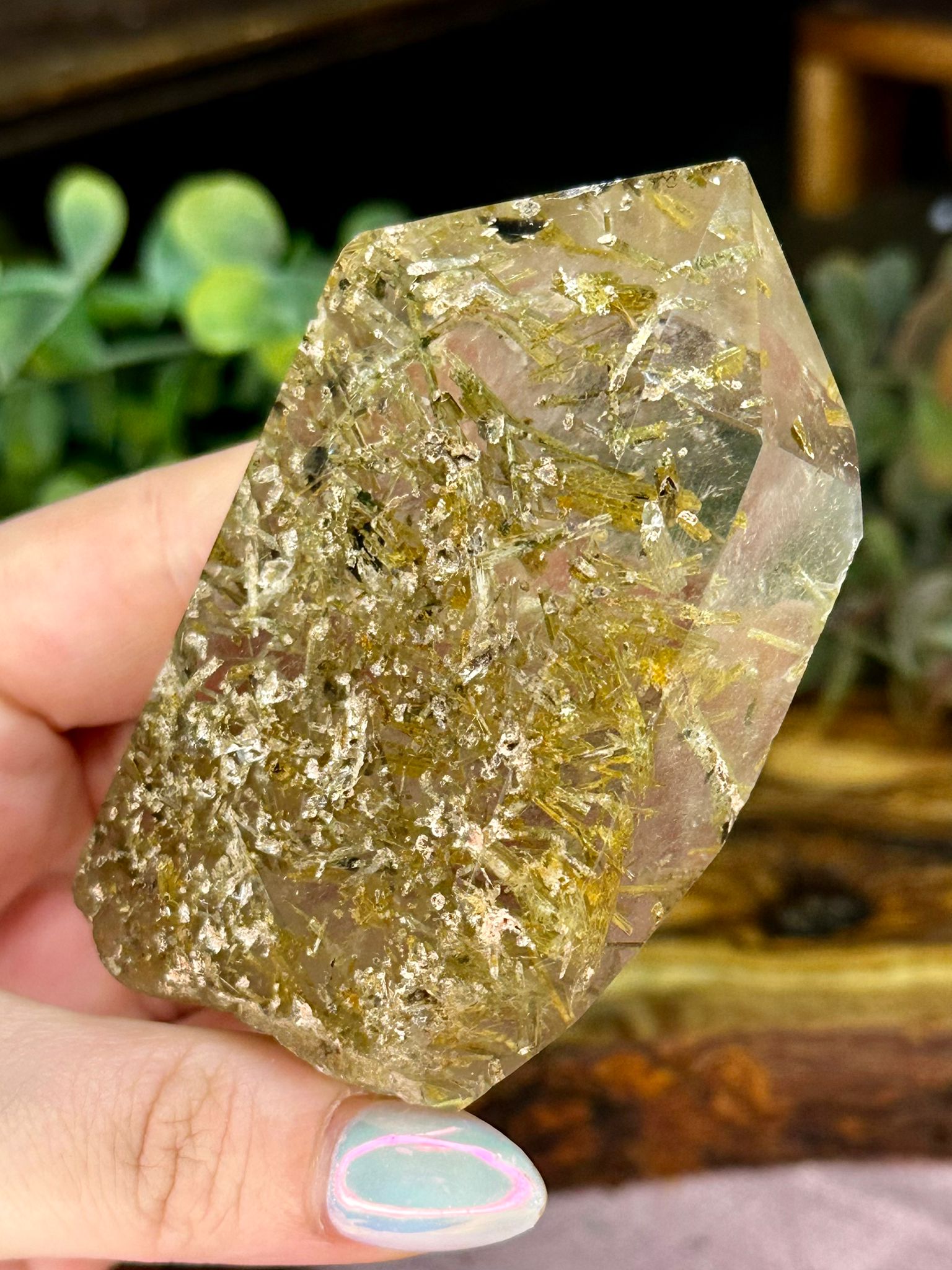Tourmaline in Quartz Collector Point