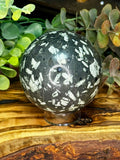 Chrysanthemum Stone Crystal Sphere