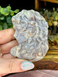 Moonstone & Sunstone Medusa Crystal Carving