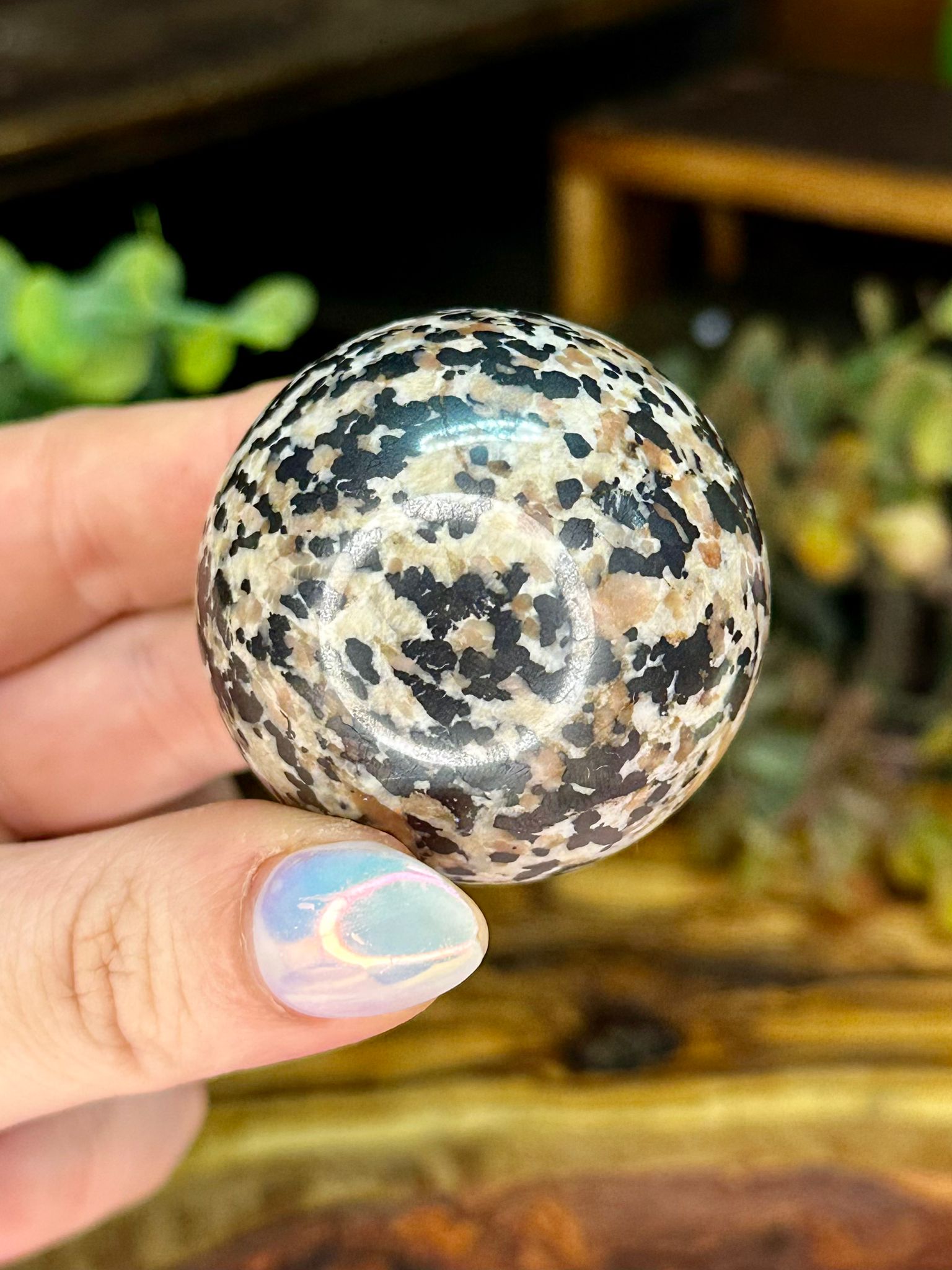 Rare Willemite in Calcite UV Reactive Sphere