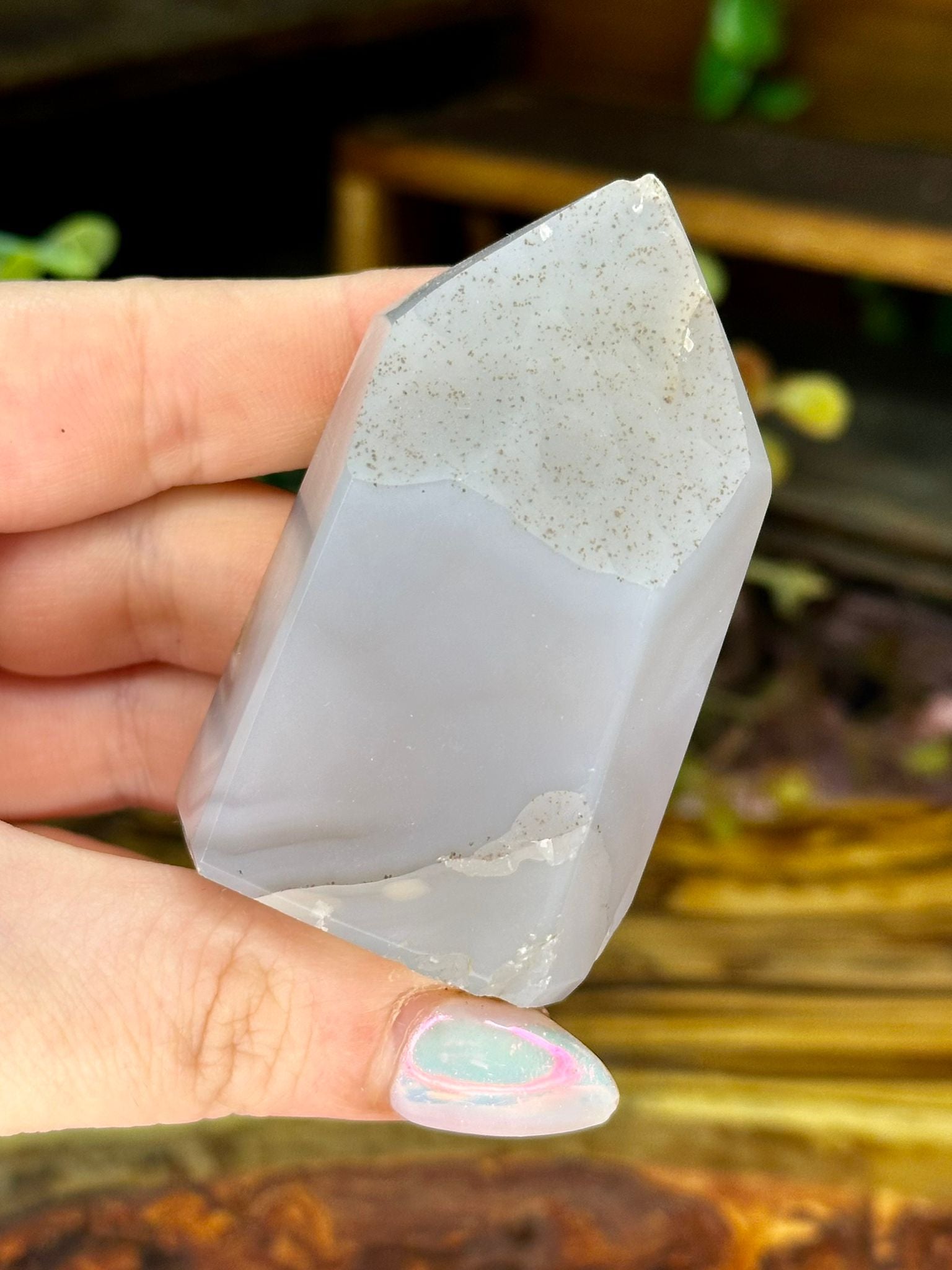 Druzy Dendritic Agate Tower