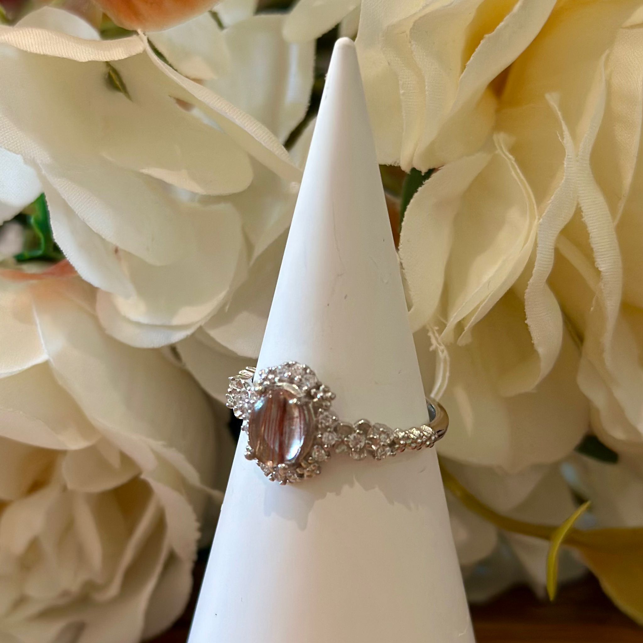 Copper Rutile Ring – Ornate Halo