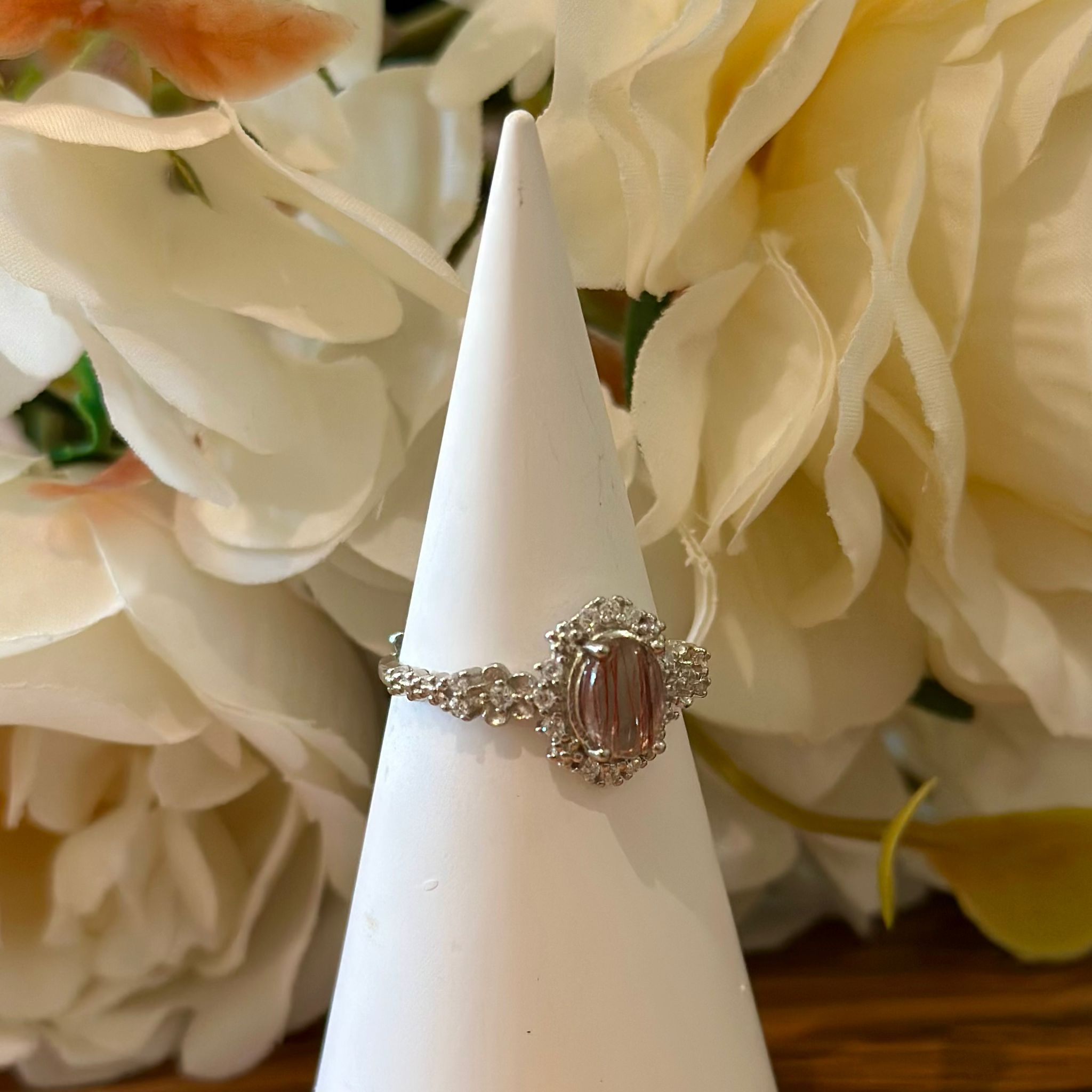 Copper Rutile Ring – Ornate Halo