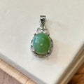 Green Aventurine Pendant – Ornate Setting