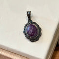 Charoite Pendant – Ornate Vintage Setting