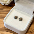 Golden Rutile Quartz Stud Earrings