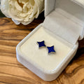 Lapis Lazuli Star Stud Earrings
