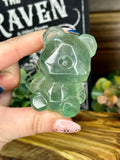 Green Fluorite Gummy Bear Carving