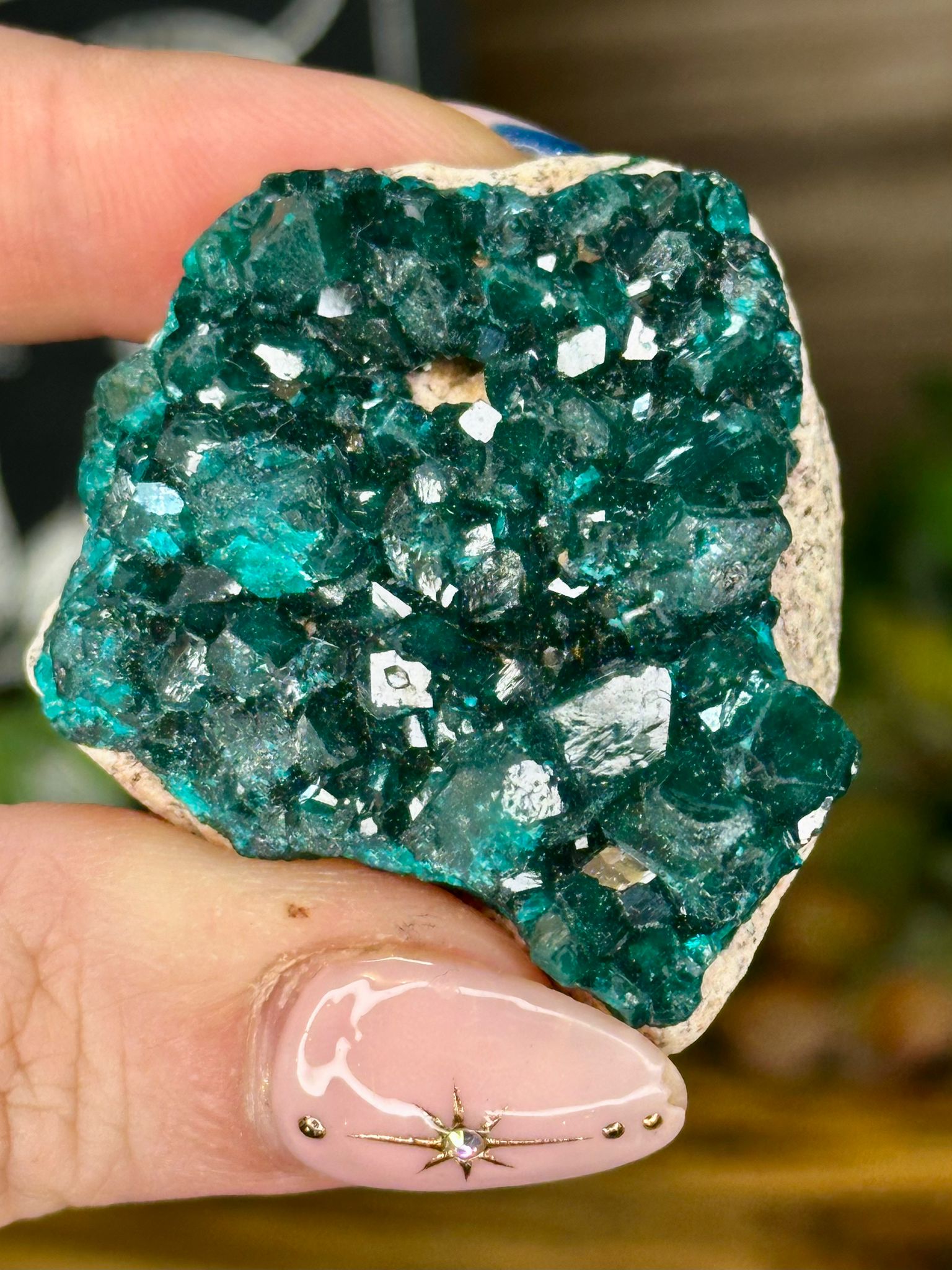 Dioptase with Chrysocolla