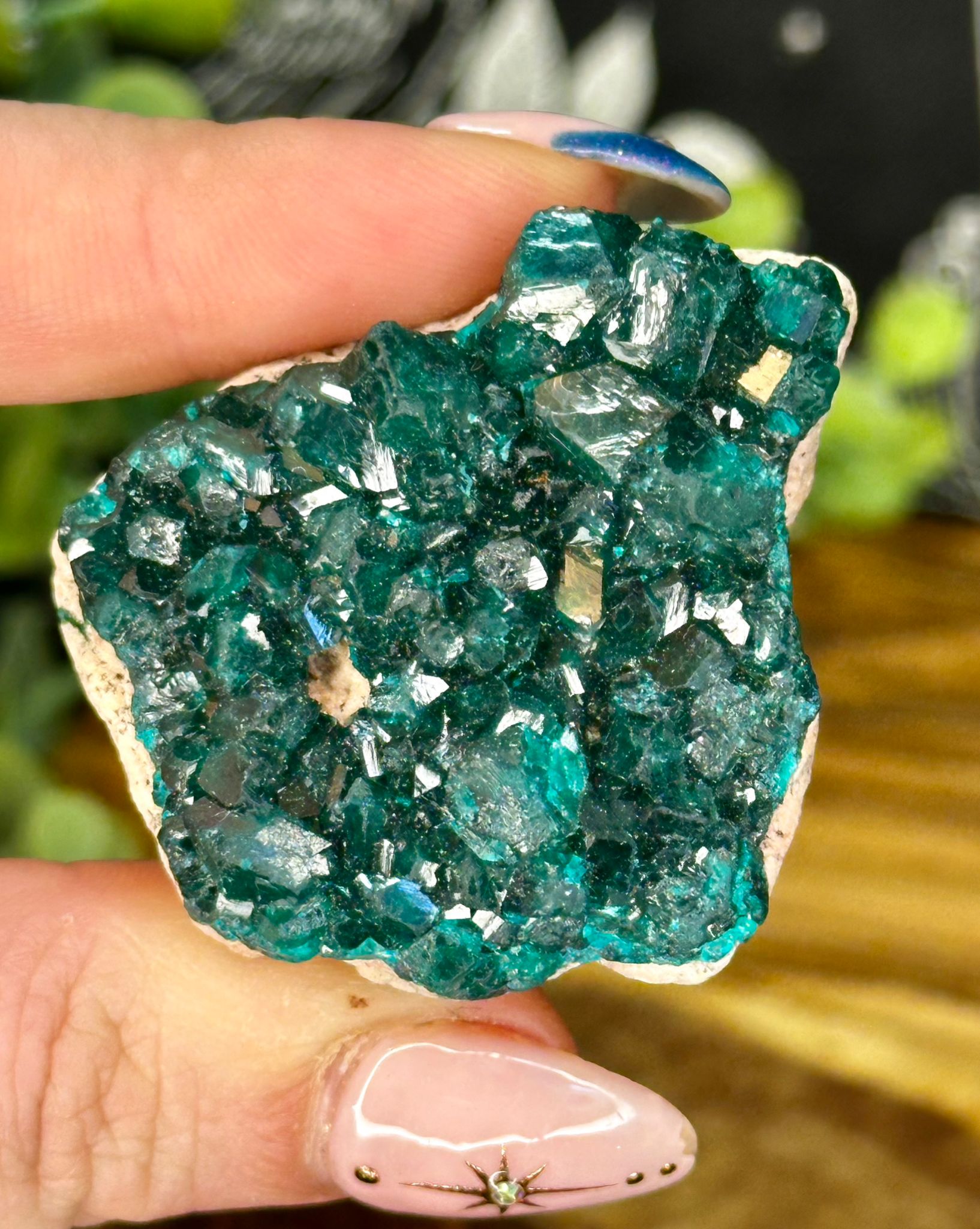 Dioptase with Chrysocolla