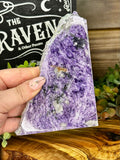 Large Charoite Slab with Black Tourmaline & Mica