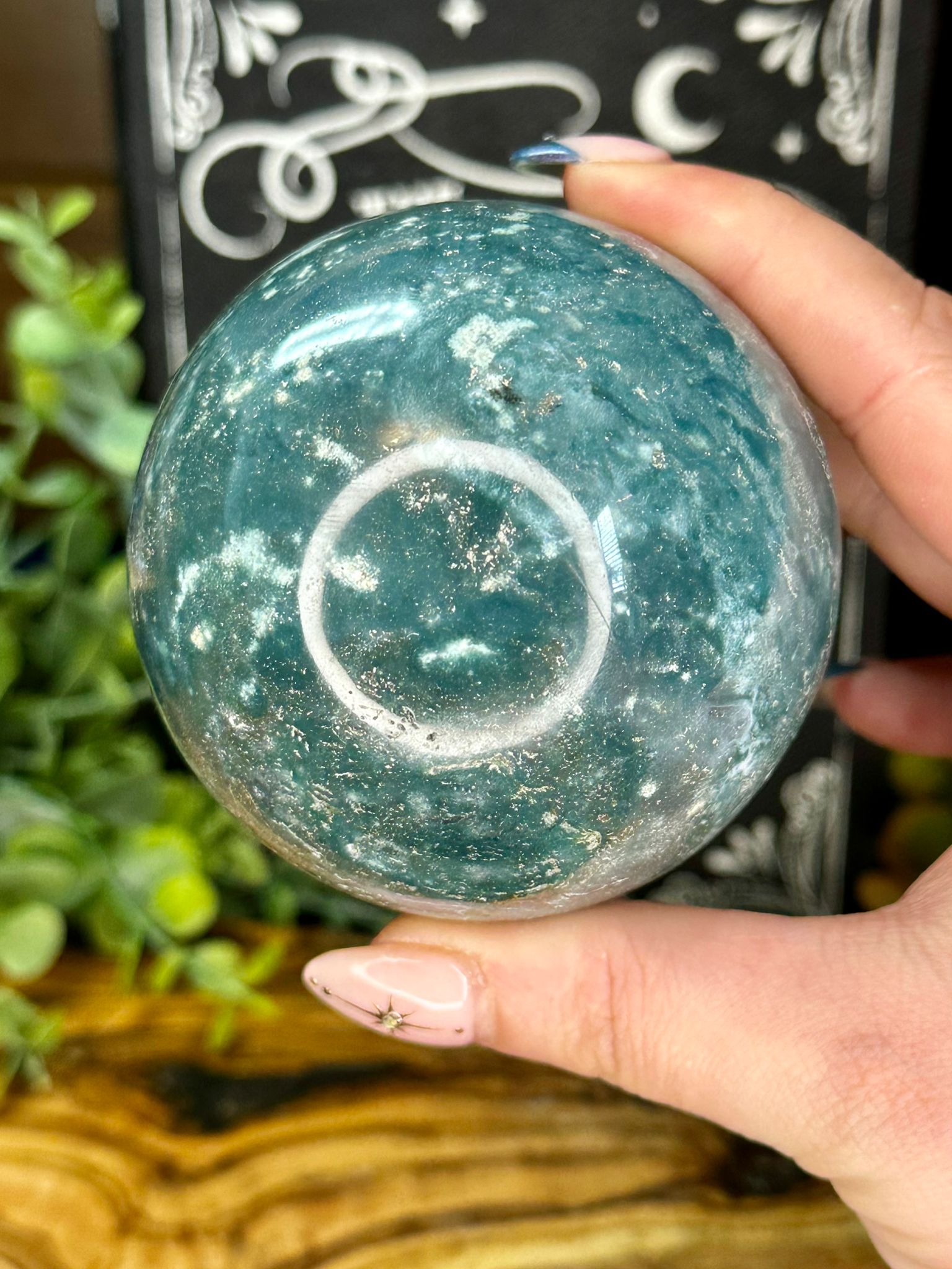 Large Blue Ocean Jasper Sphere