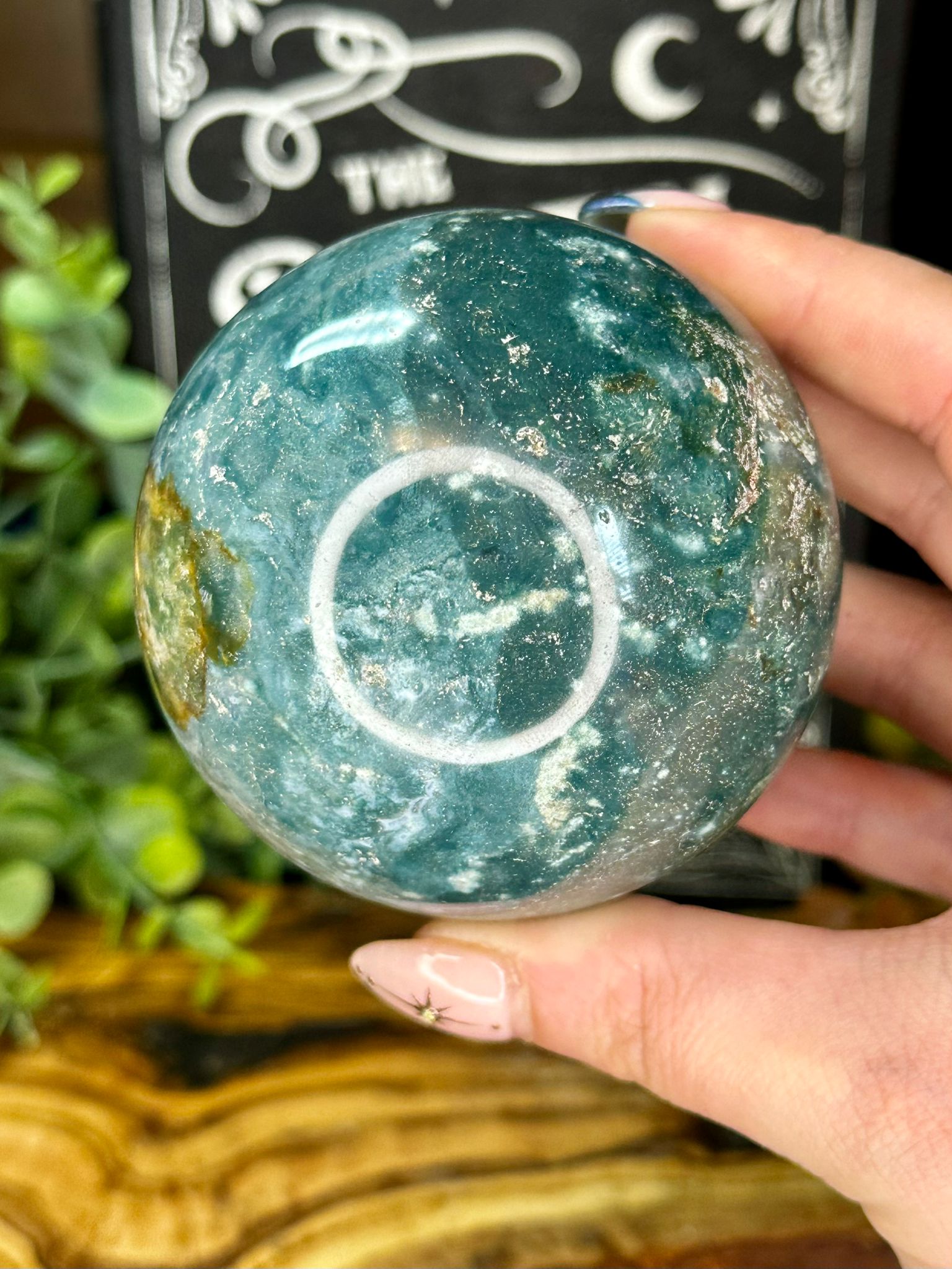 Large Blue Ocean Jasper Sphere