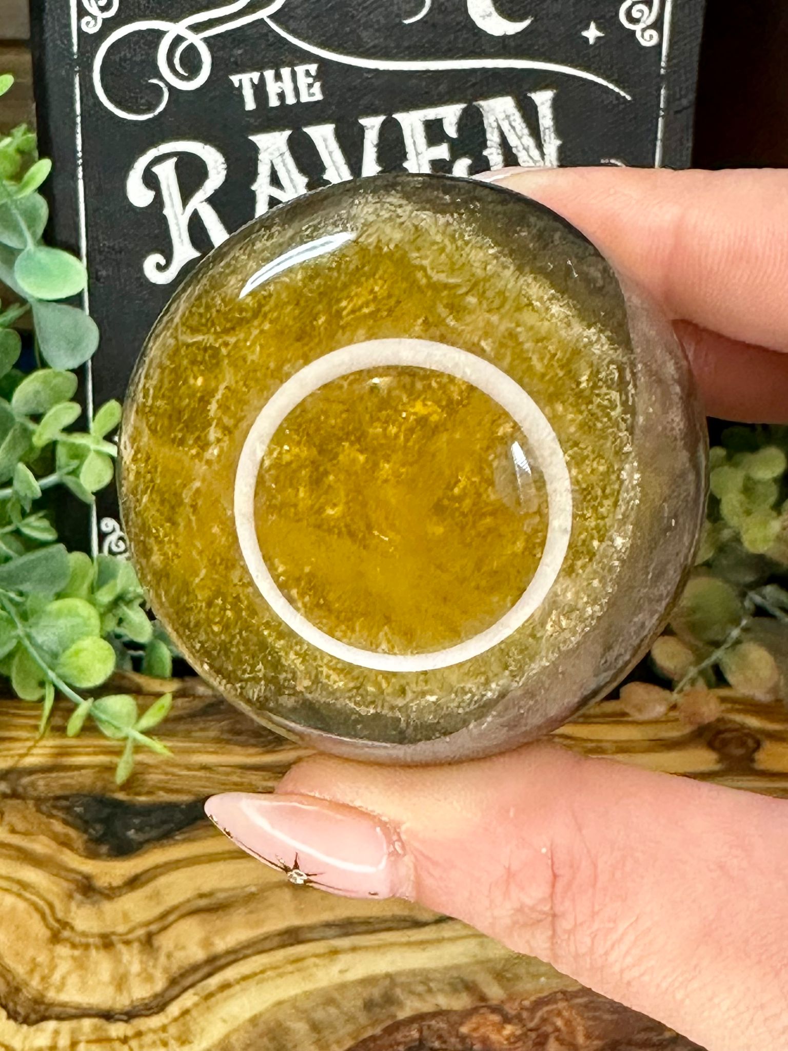 Golden Fluorite Sphere with Mica & Pyrite