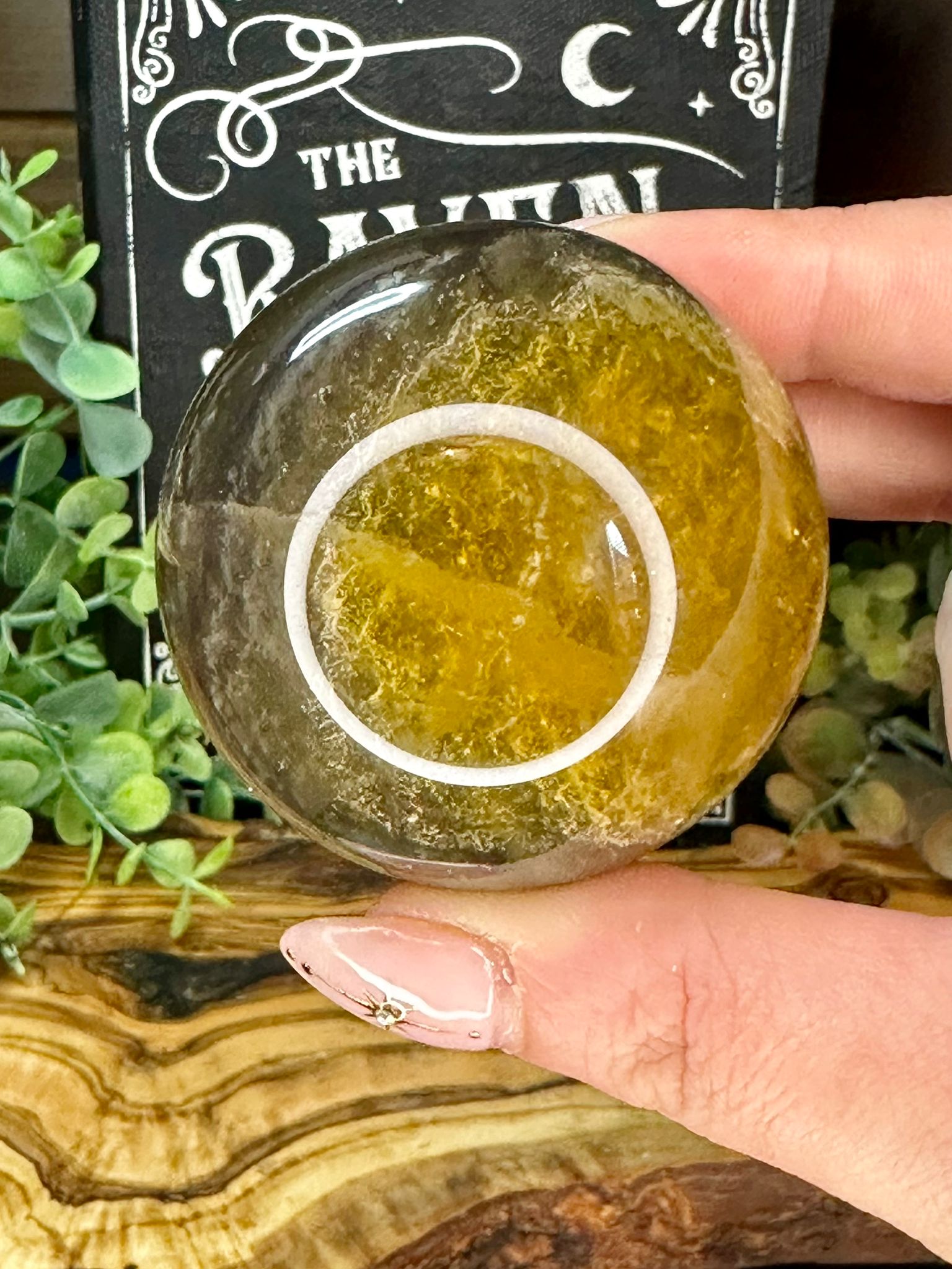 Golden Fluorite Sphere with Mica & Pyrite