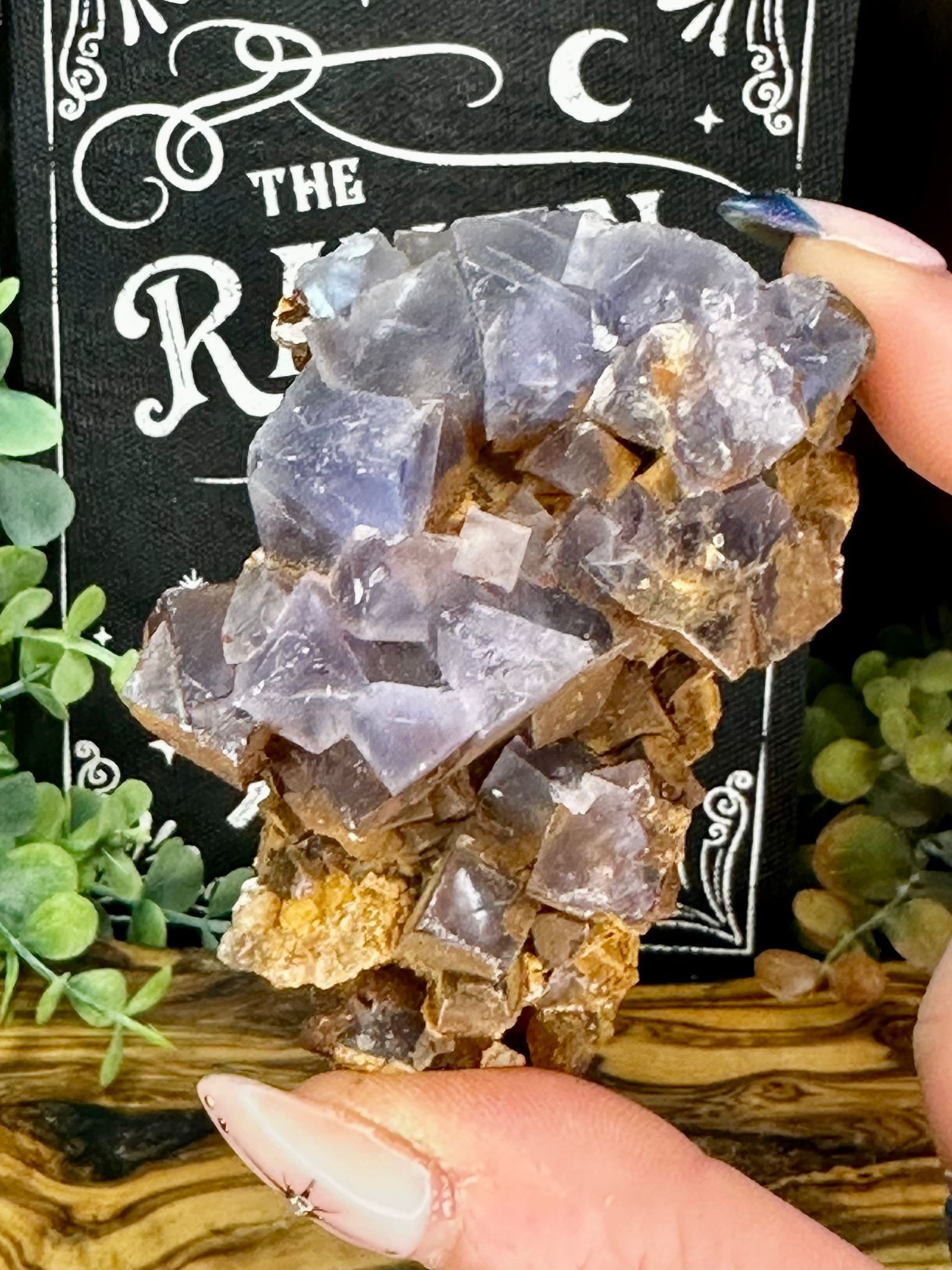 Blue Pakistan Fluorite on Matrix