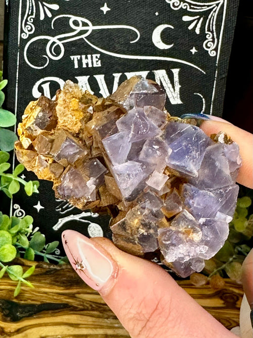 Blue Pakistan Fluorite on Matrix