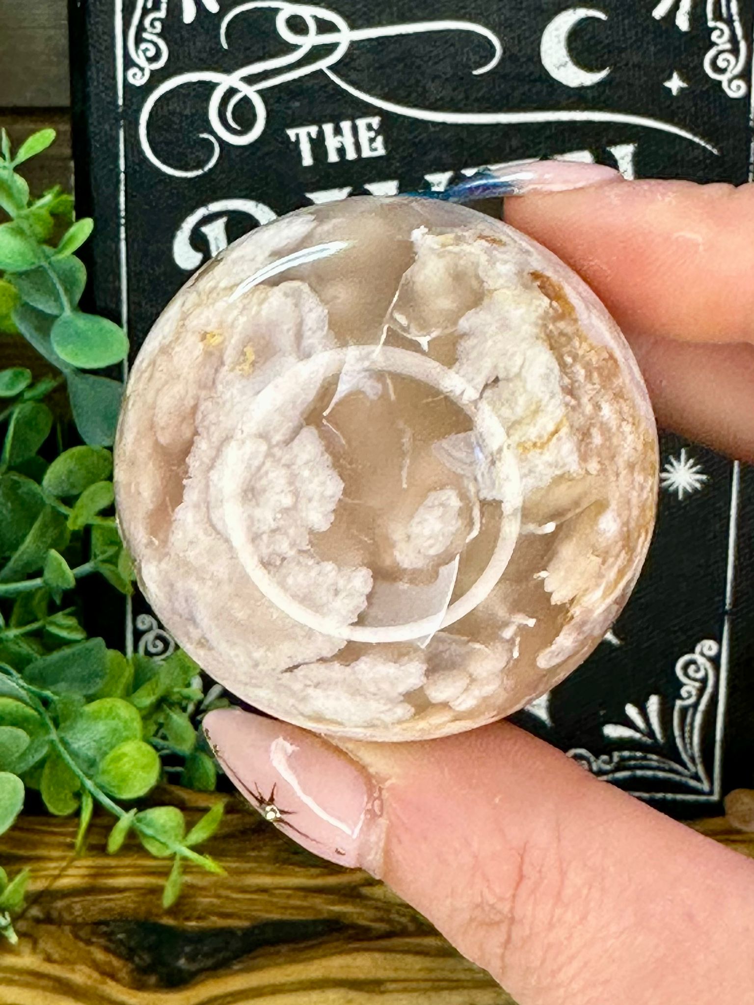 Flower Agate Sphere