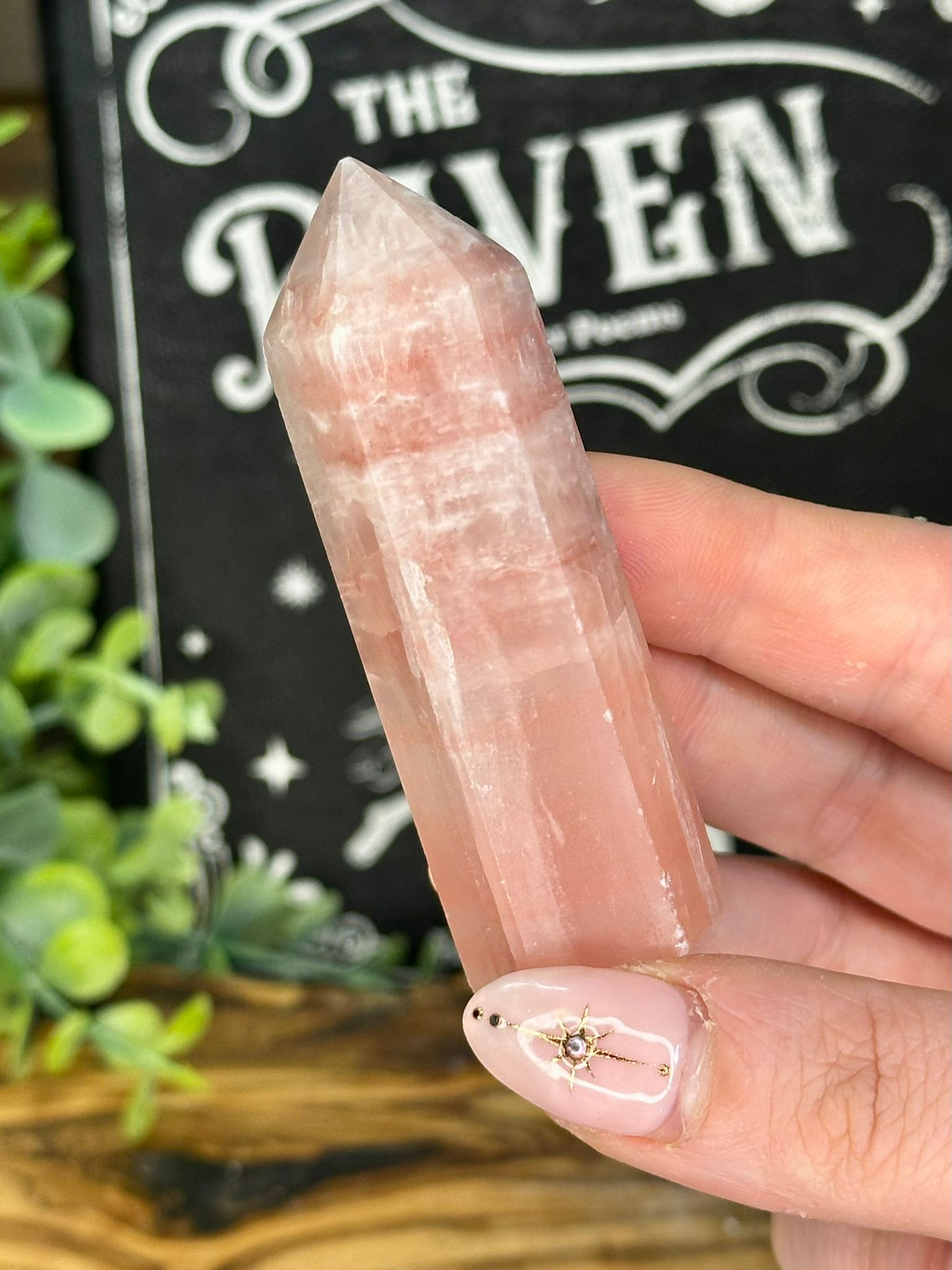 Rose Calcite Tower
