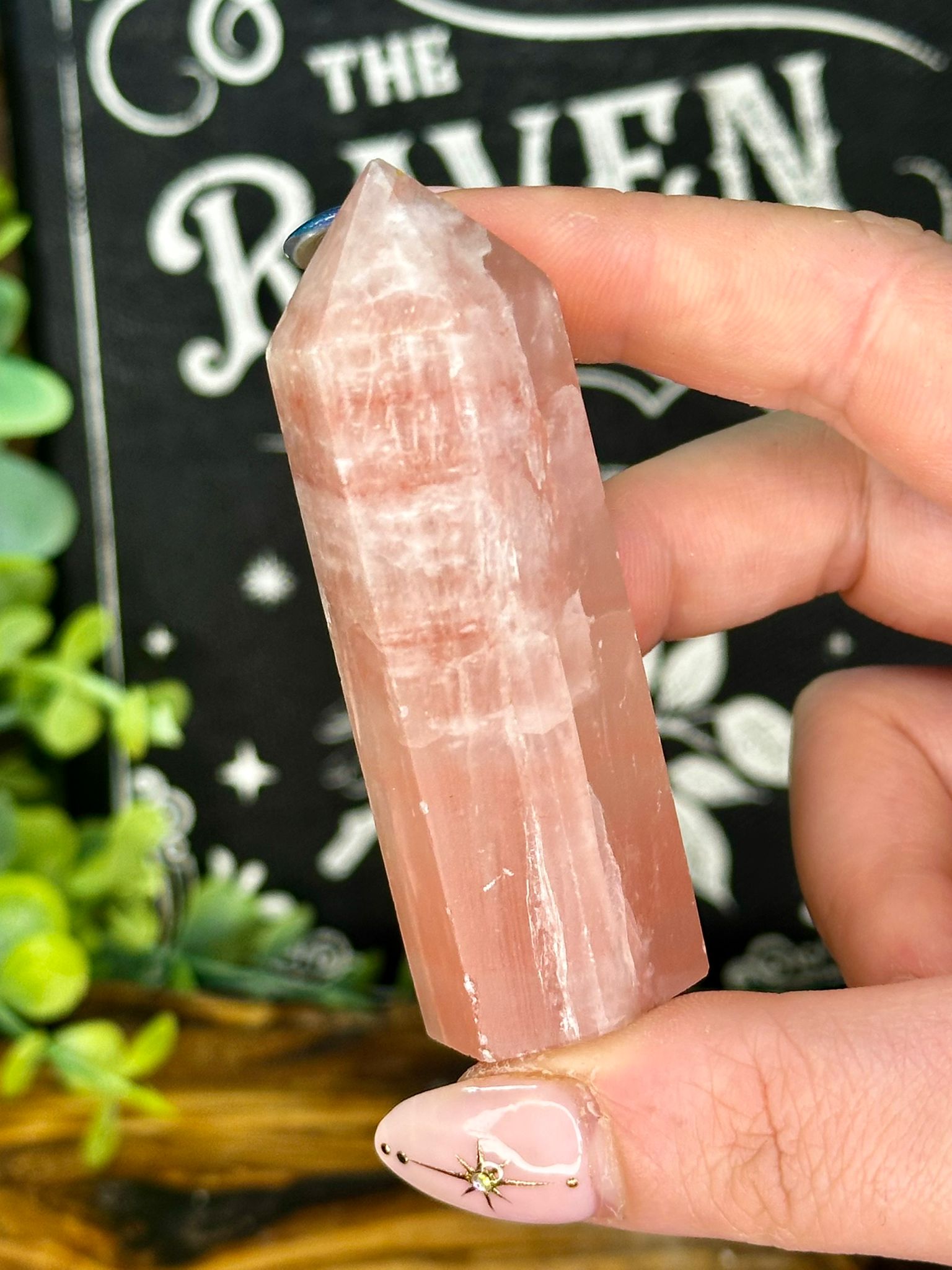 Rose Calcite Tower
