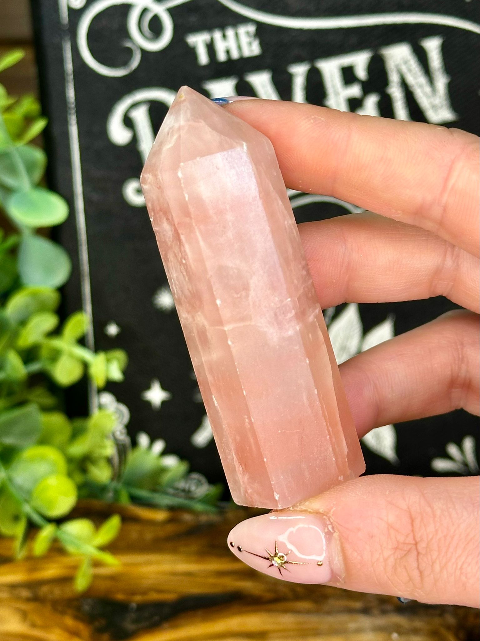 Rose Calcite Tower