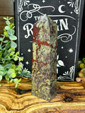 Large Dragon Blood Jasper Tower