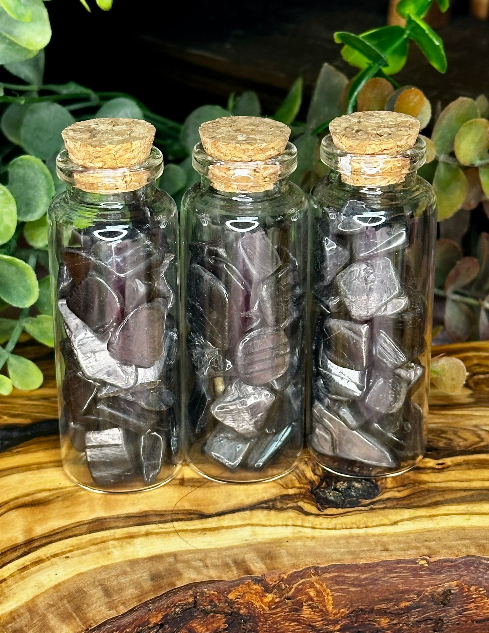 Crystal Chip Jars - 8.5cm Bottle of Tumbled Crystal Chips