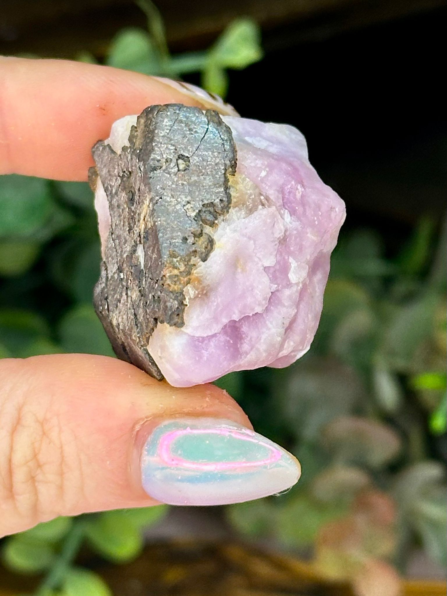 Pink Aragonite Crystal Specimen