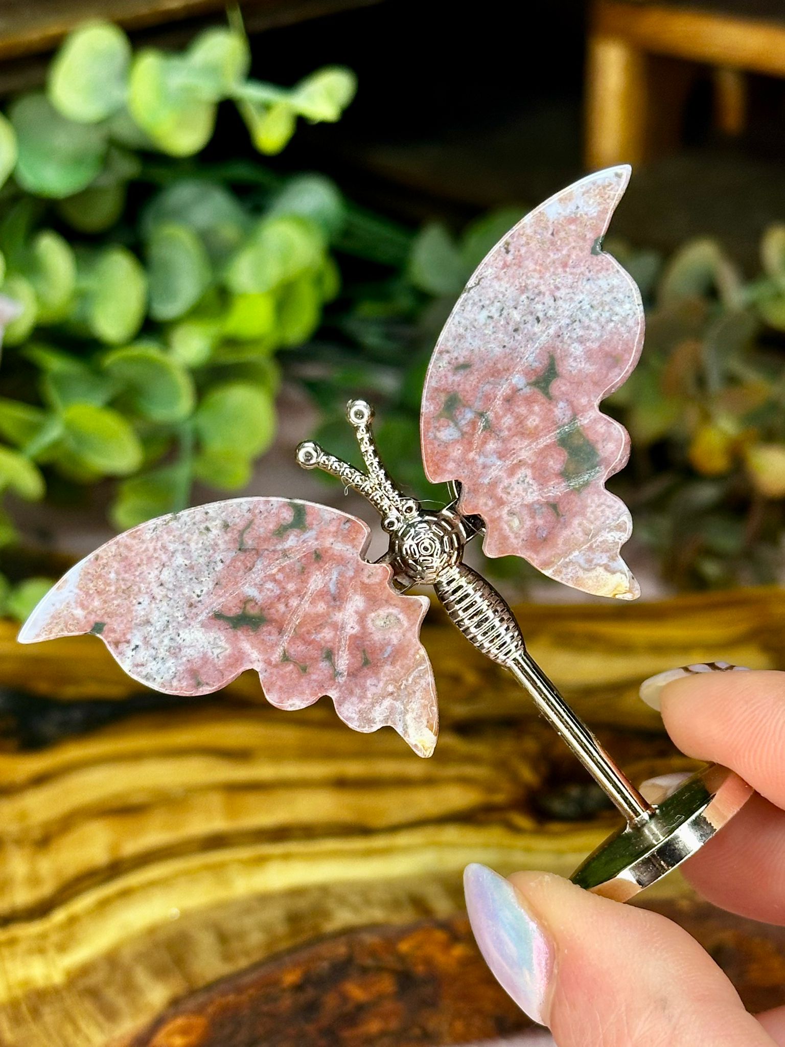 Ocean Jasper Butterfly Carving - Choose Your Carving