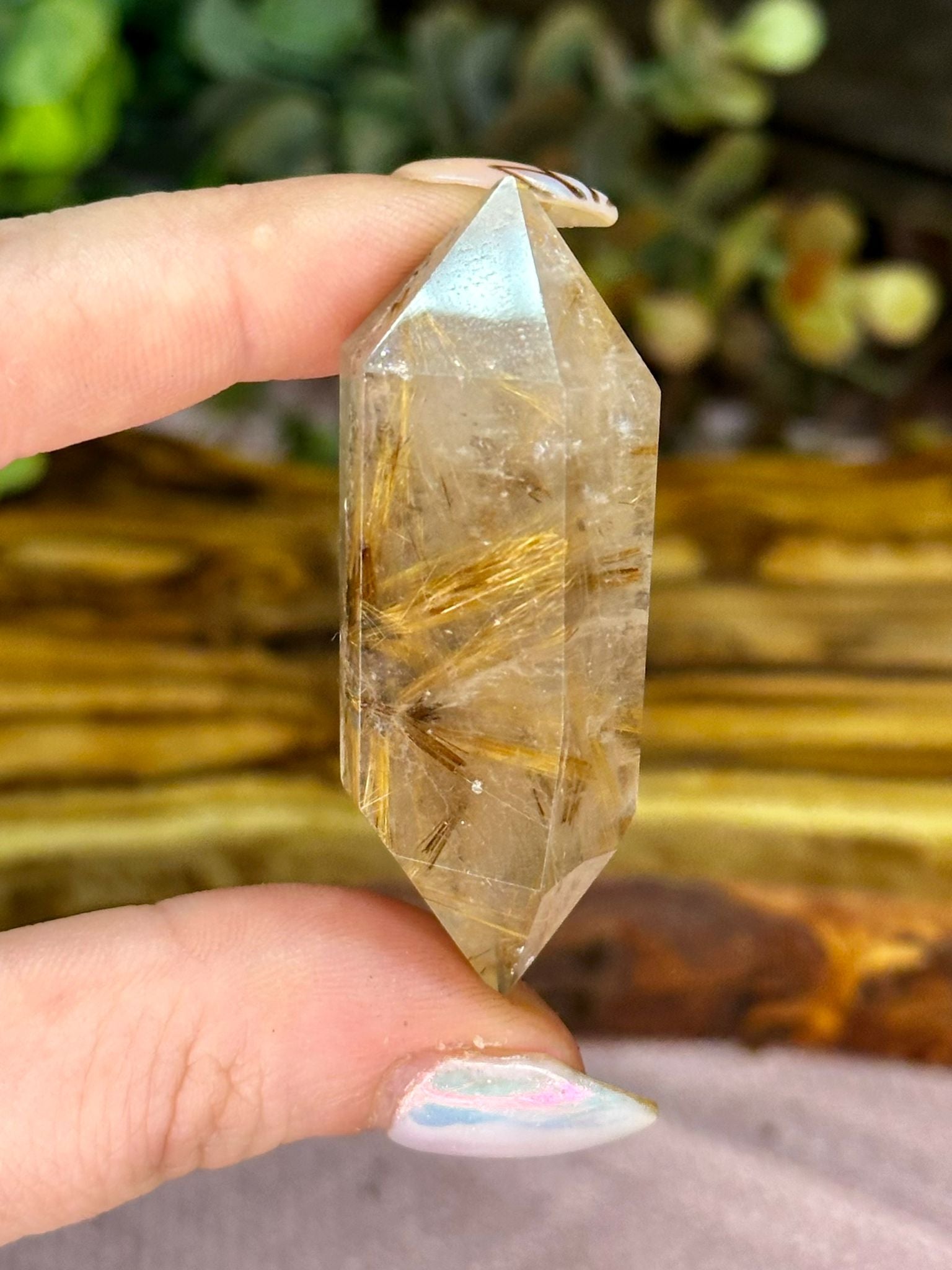 Rutilated Quartz Double Terminated Point - Choose Your Crystal