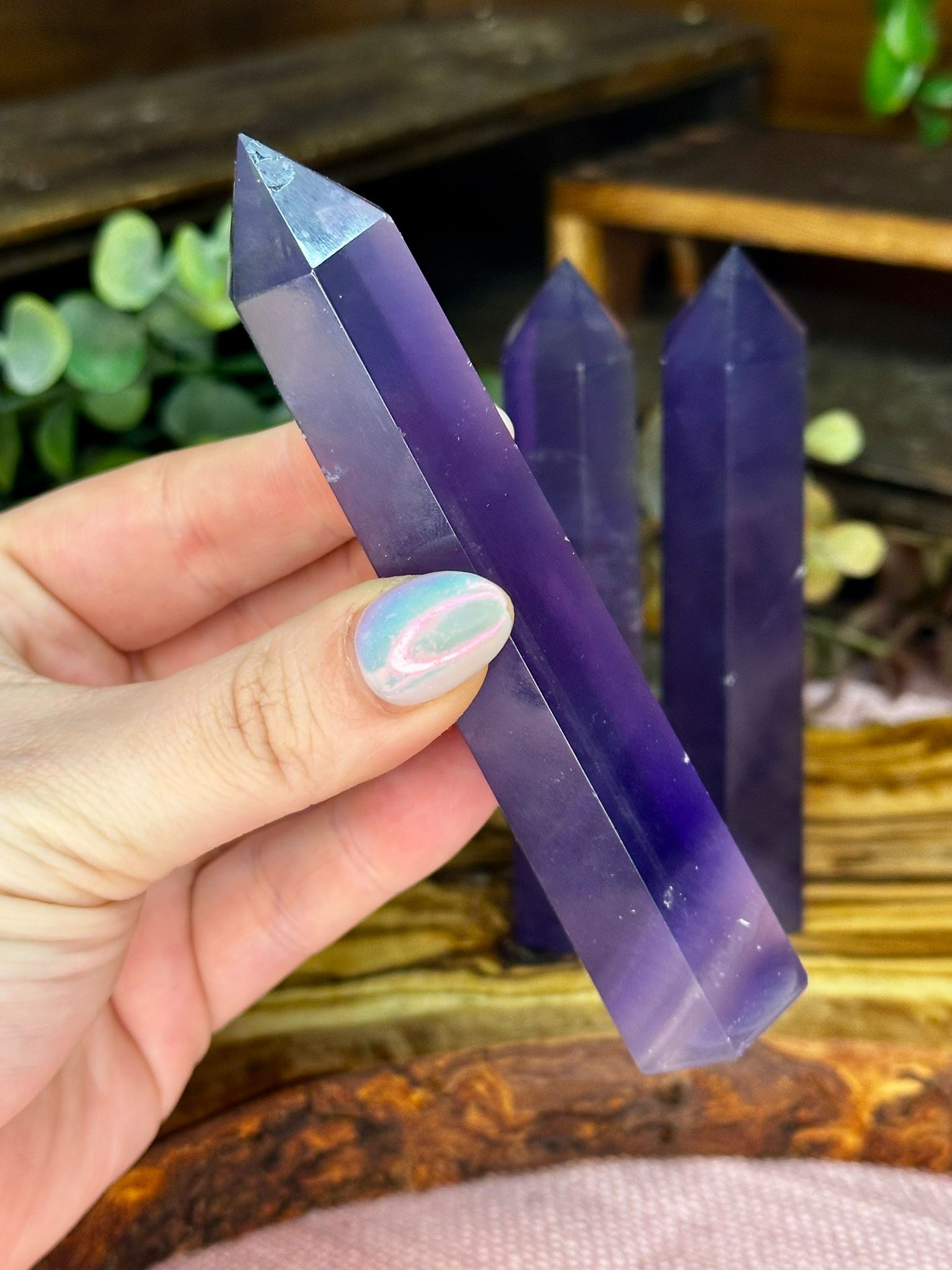 Purple Fluorite Towers - Choose Your Crystal