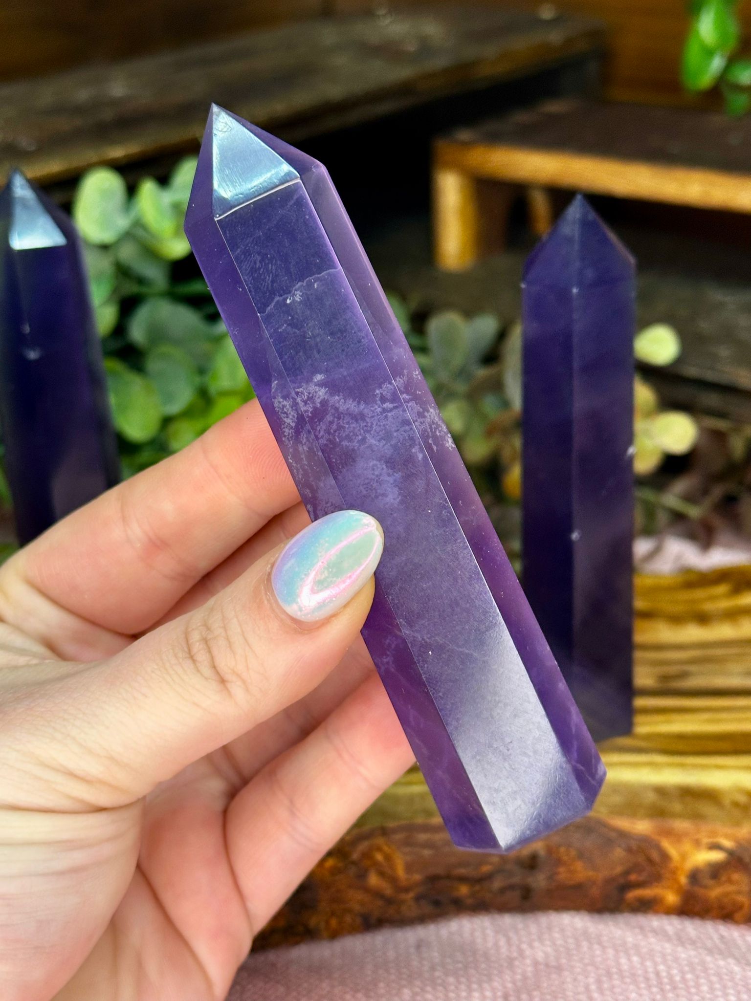 Purple Fluorite Towers - Choose Your Crystal