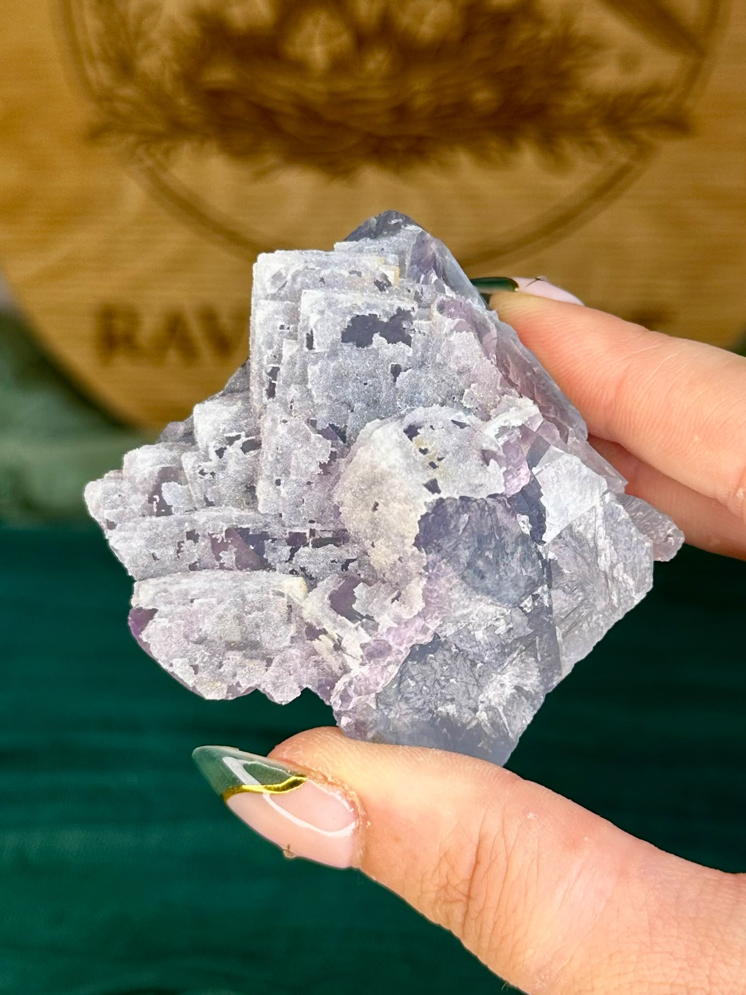 Sugar Druzy Blue Coated Blue Fluorite