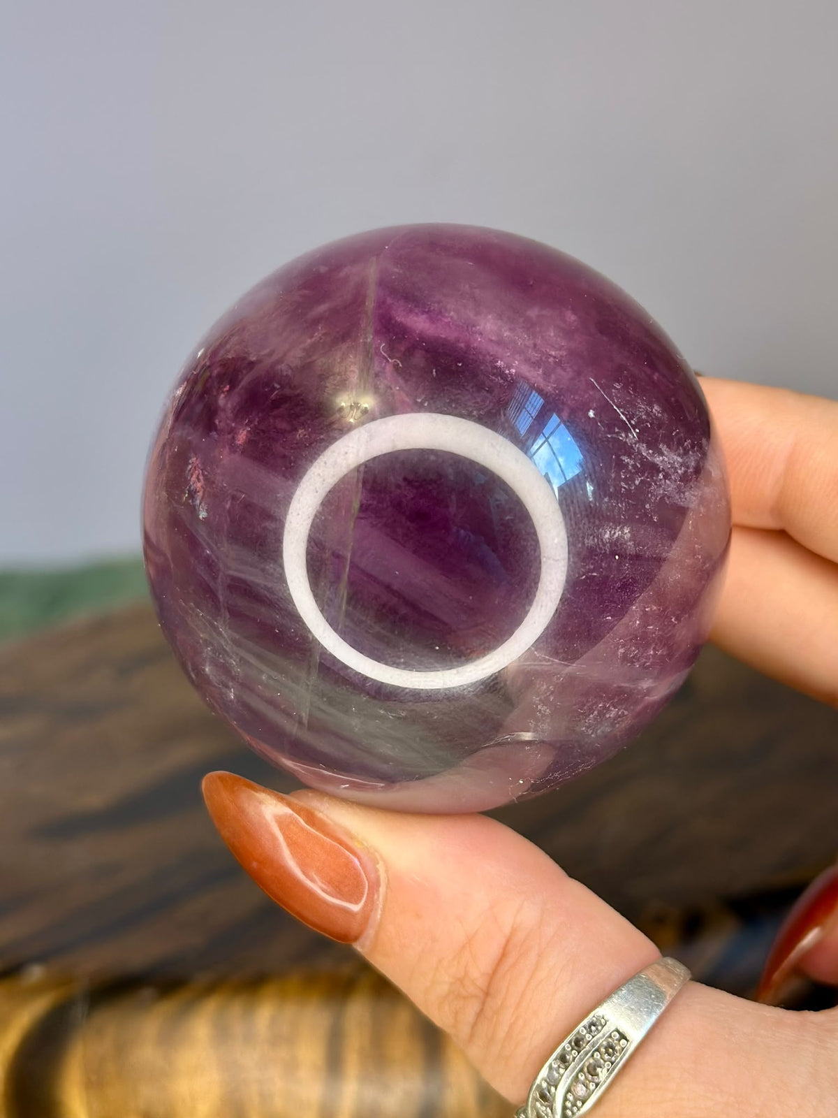 Purple Fluorite Sphere
