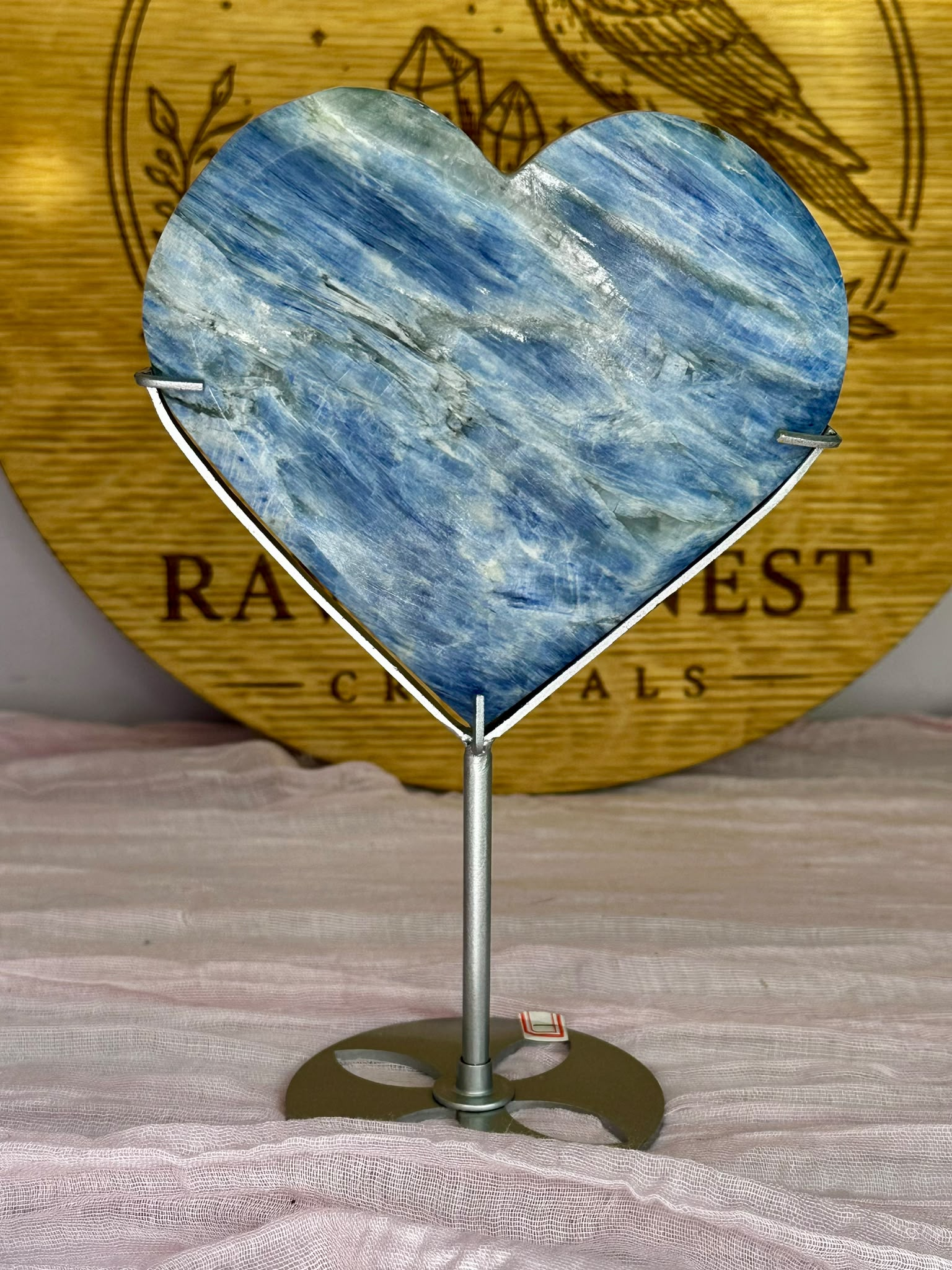 Large Blue Kyanite Heart