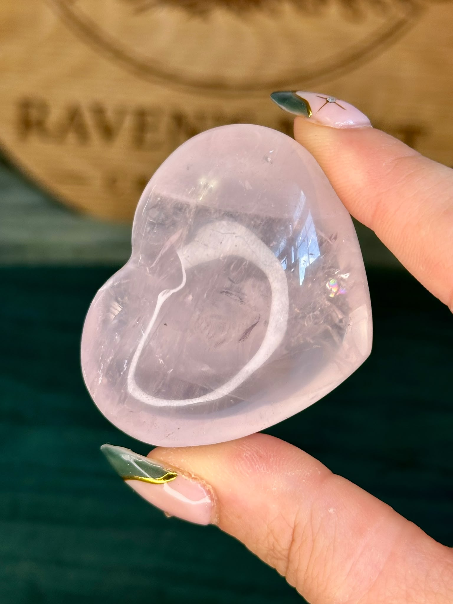Gemmy Rose Quartz Heart