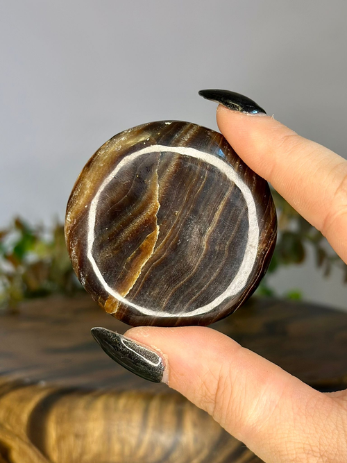 Chocolate Calcite Flat Stone Pakistan