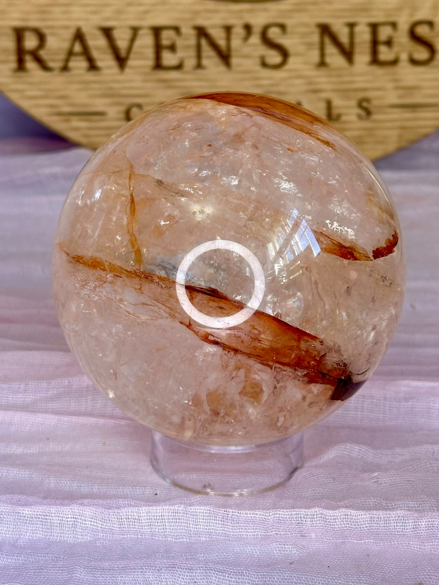 Collectors Grade Dendritic Fire Quartz Sphere