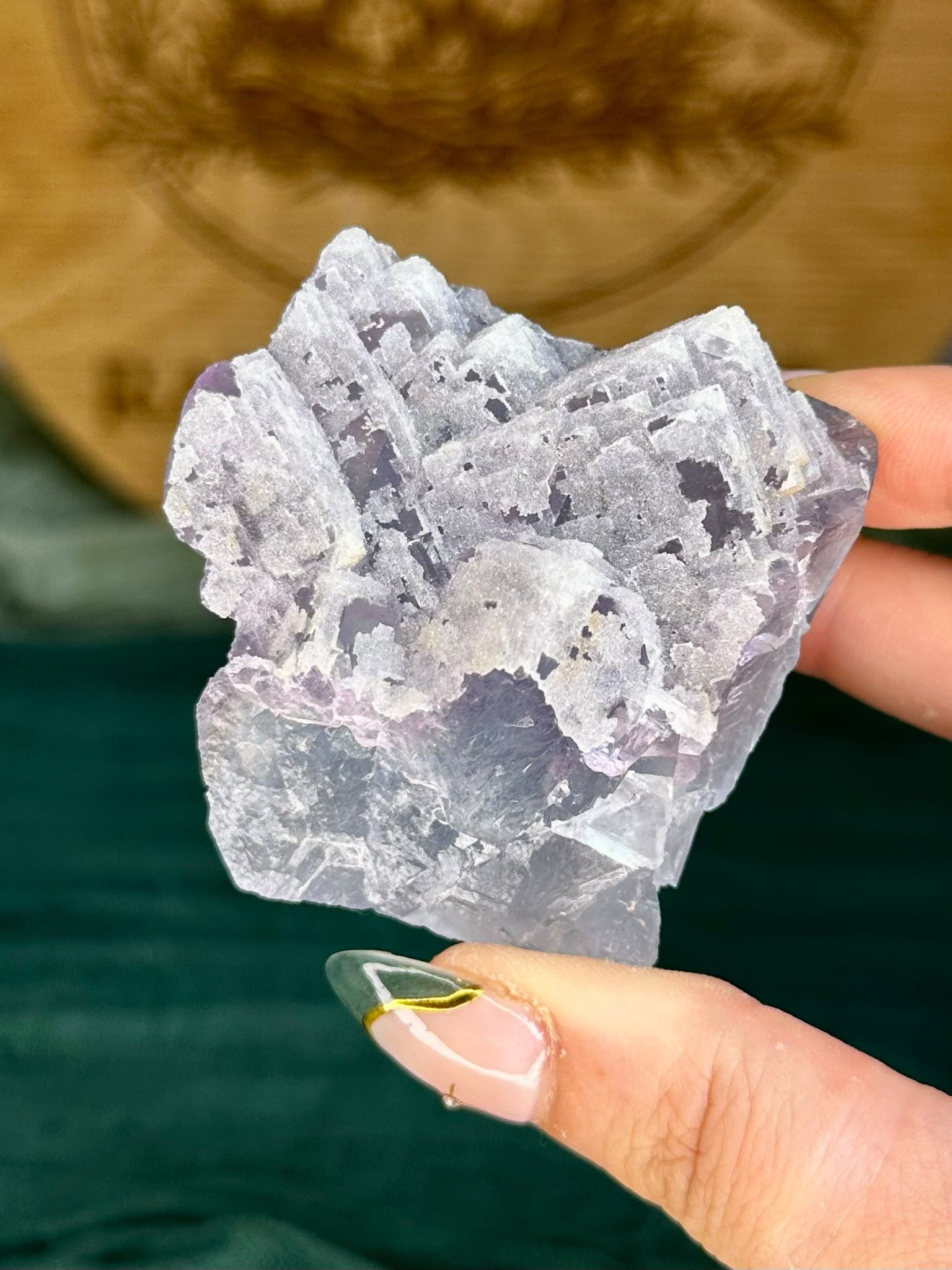 Sugar Druzy Blue Coated Blue Fluorite