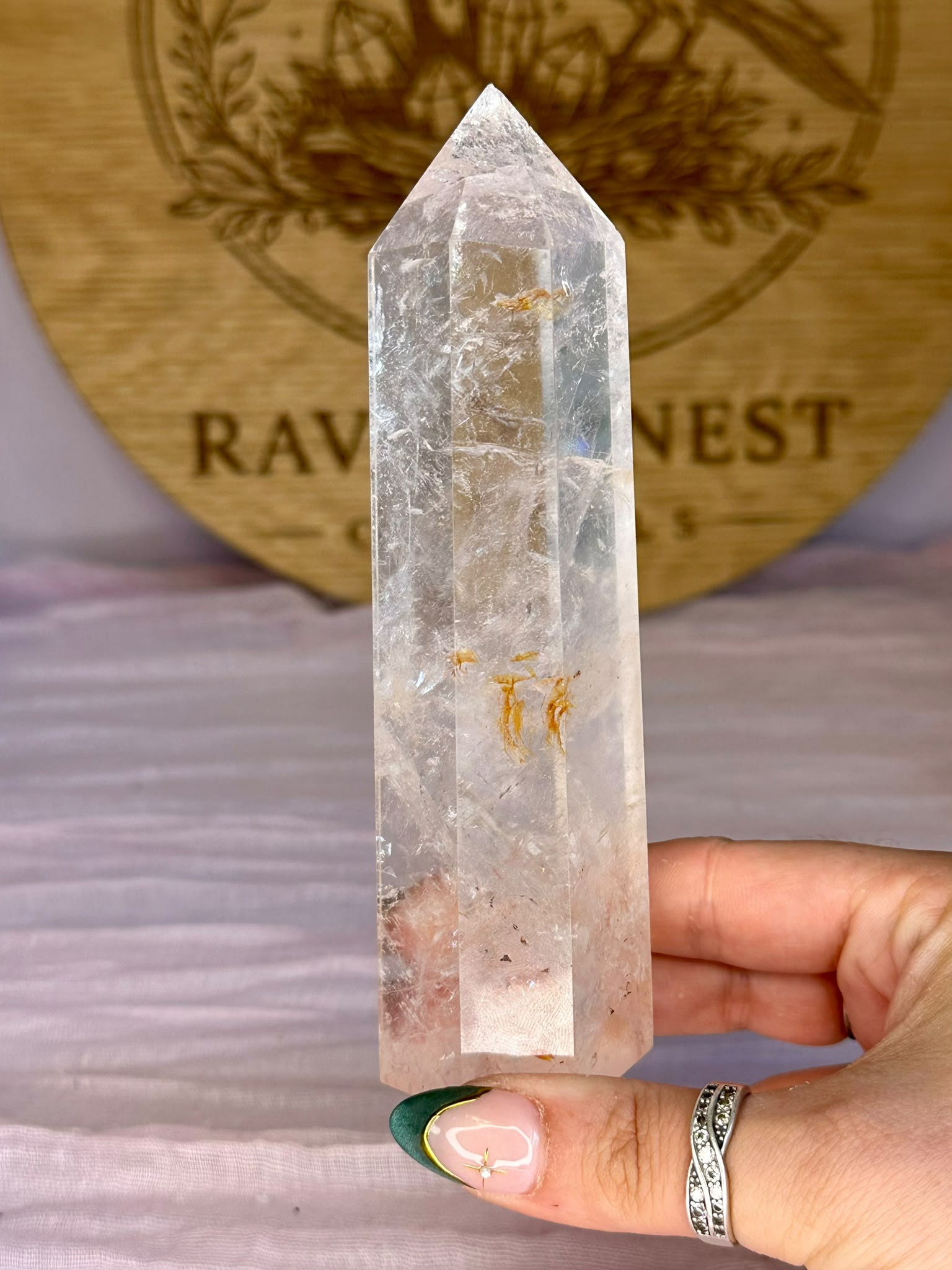 Large Pink Azeztulite Tower