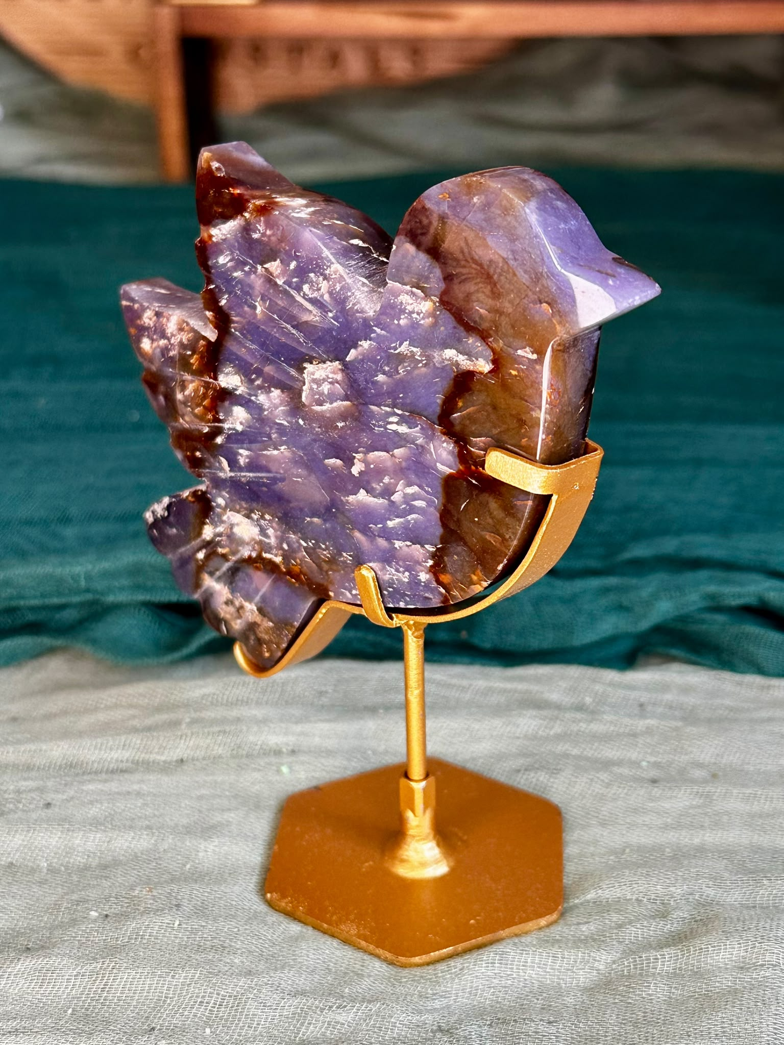 Purple Chalcedony Dove Carvings (Choose Your Own)