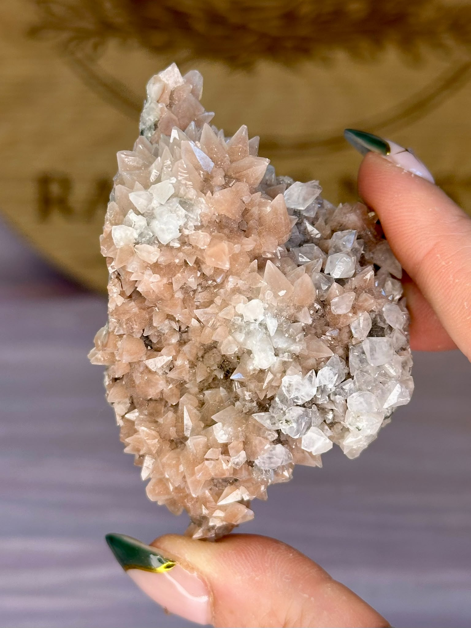 Pink Diamond Calcite Cluster